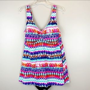 Ana bright multi color one piece 20W padded